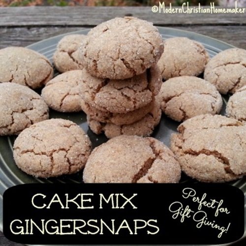 Cake Mix Gingersnaps