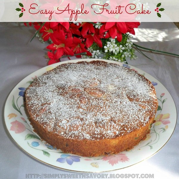Easy Apple Fruit Cake 1