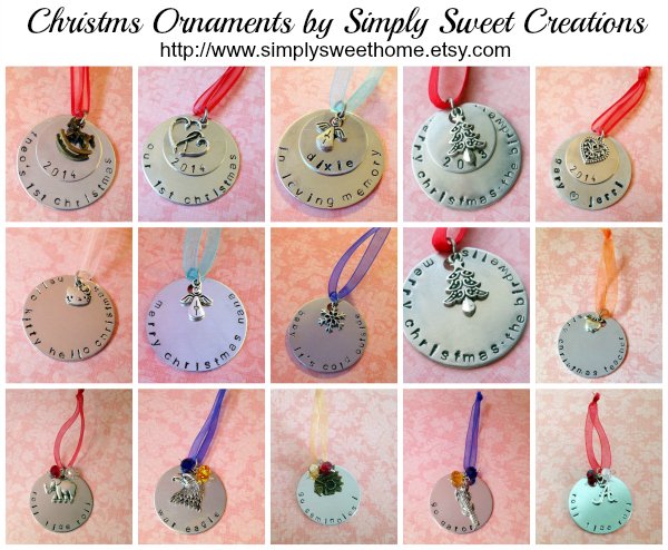 Christmas Ornament Collage for Blog