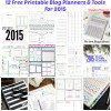 12 Free Printable Blog Planners & Tools for 2015 - Simply Sweet Home