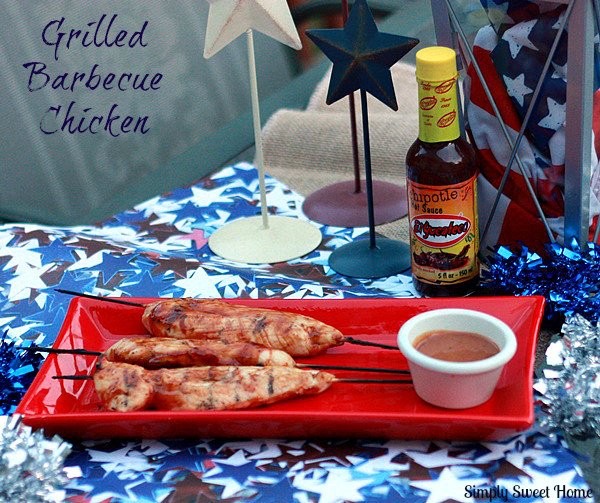 Grilled Barbecue Chicken Tenders