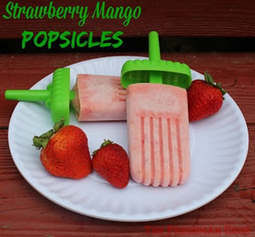 Strawberry Mango Popsicles