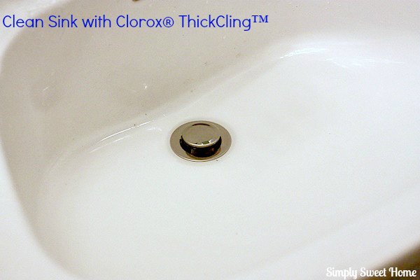Clean Sink with Clorox