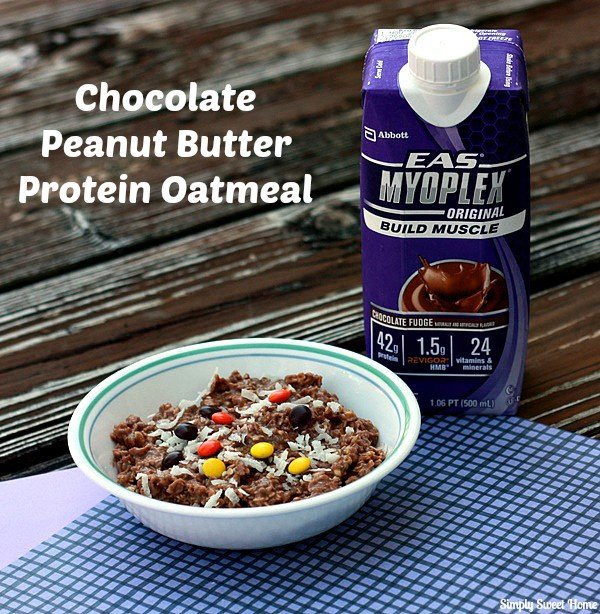 Chocolate Peanut Butter Protein Oatmeal