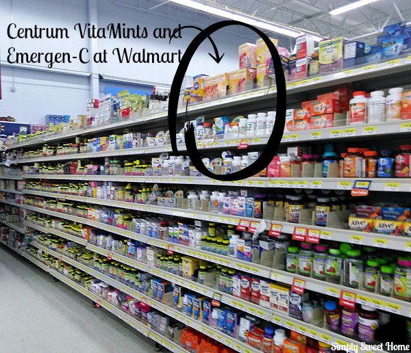 Centrum VitaMints and Emergen-C at Walmart