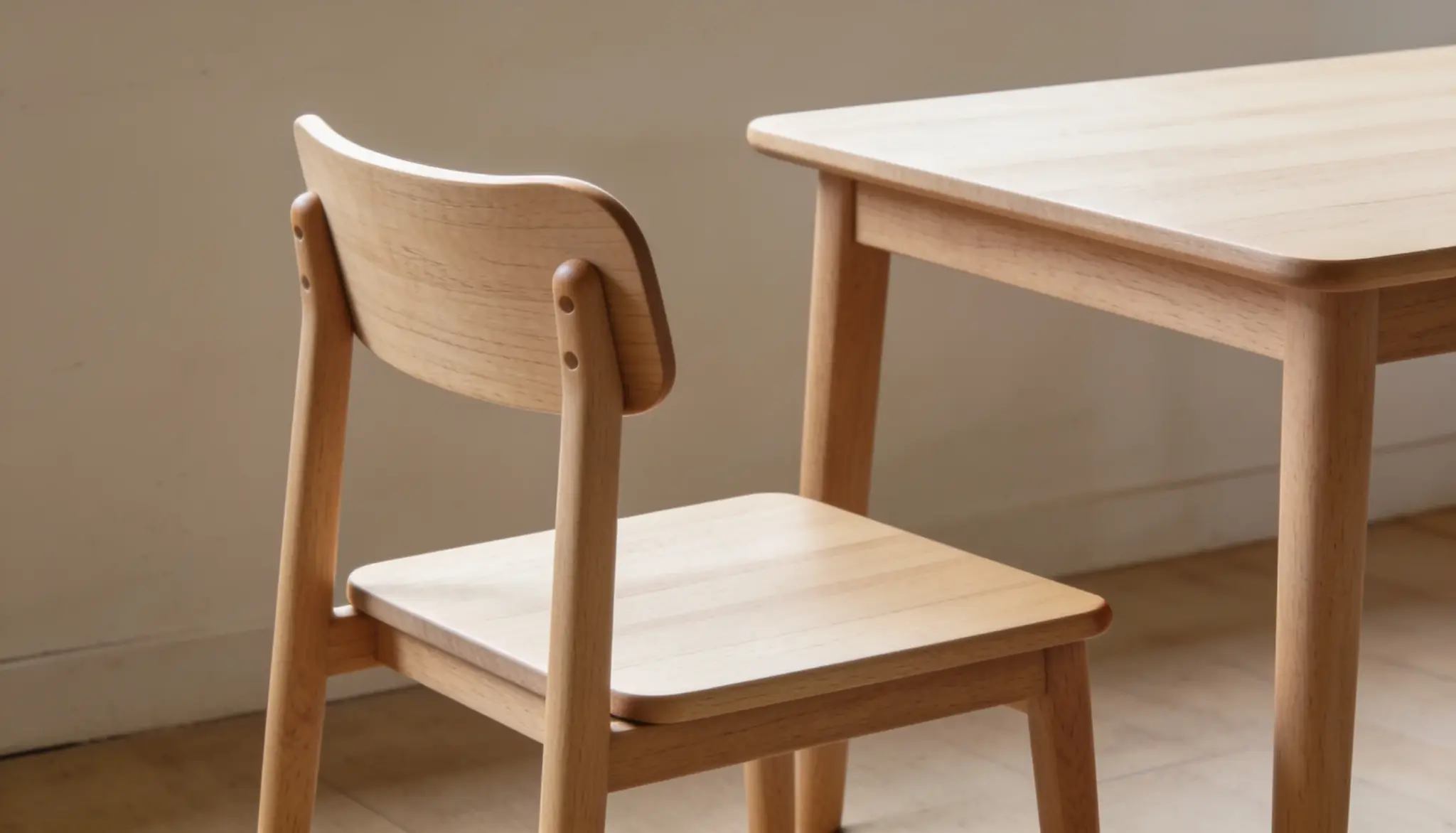 diy patio furniture wooden outdoor dining chair with a matching table in a bright minimalist setting