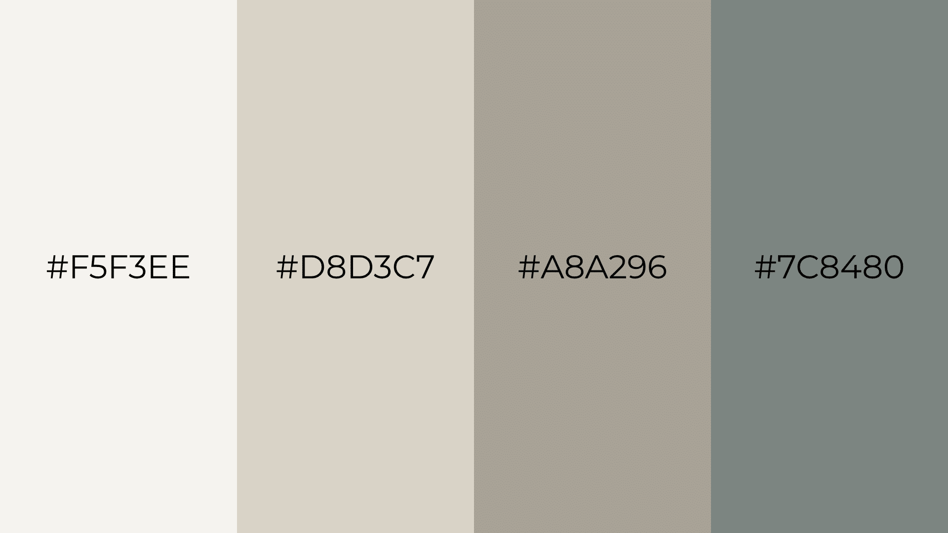 neutral color palette with misty white sandy beige warm taupe and muted sage green paint swatches