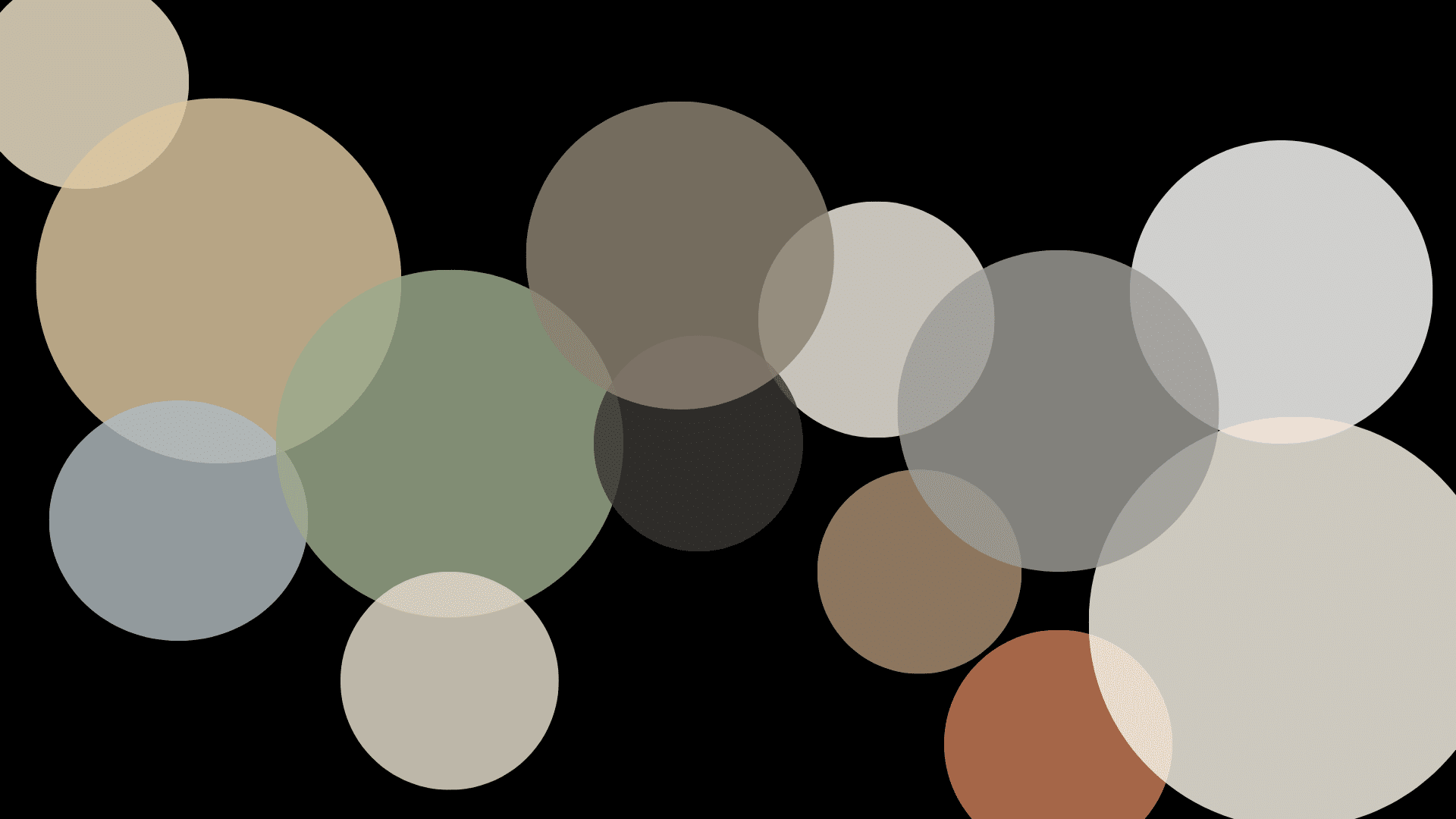 neutral color palette featuring earthy beige sage gray taupe charcoal and rust color inspiration circles