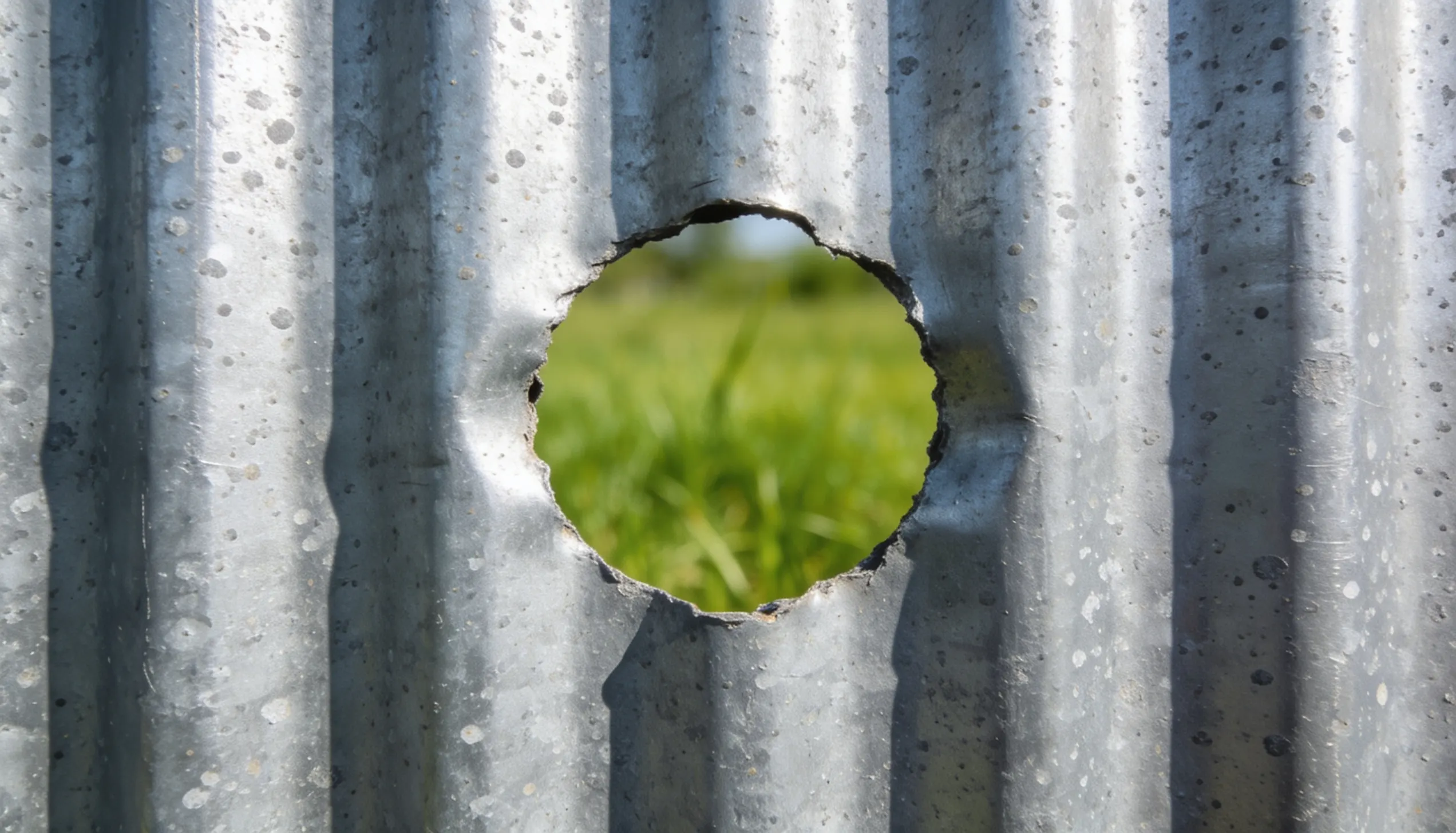 stock tank pool drilled inlet hole in galvanized tank